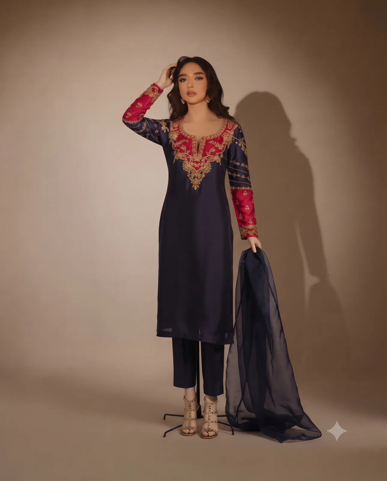 Midnight Ruby Royale Suit — Vstitch Suits, VStitch by Anjali Nanda