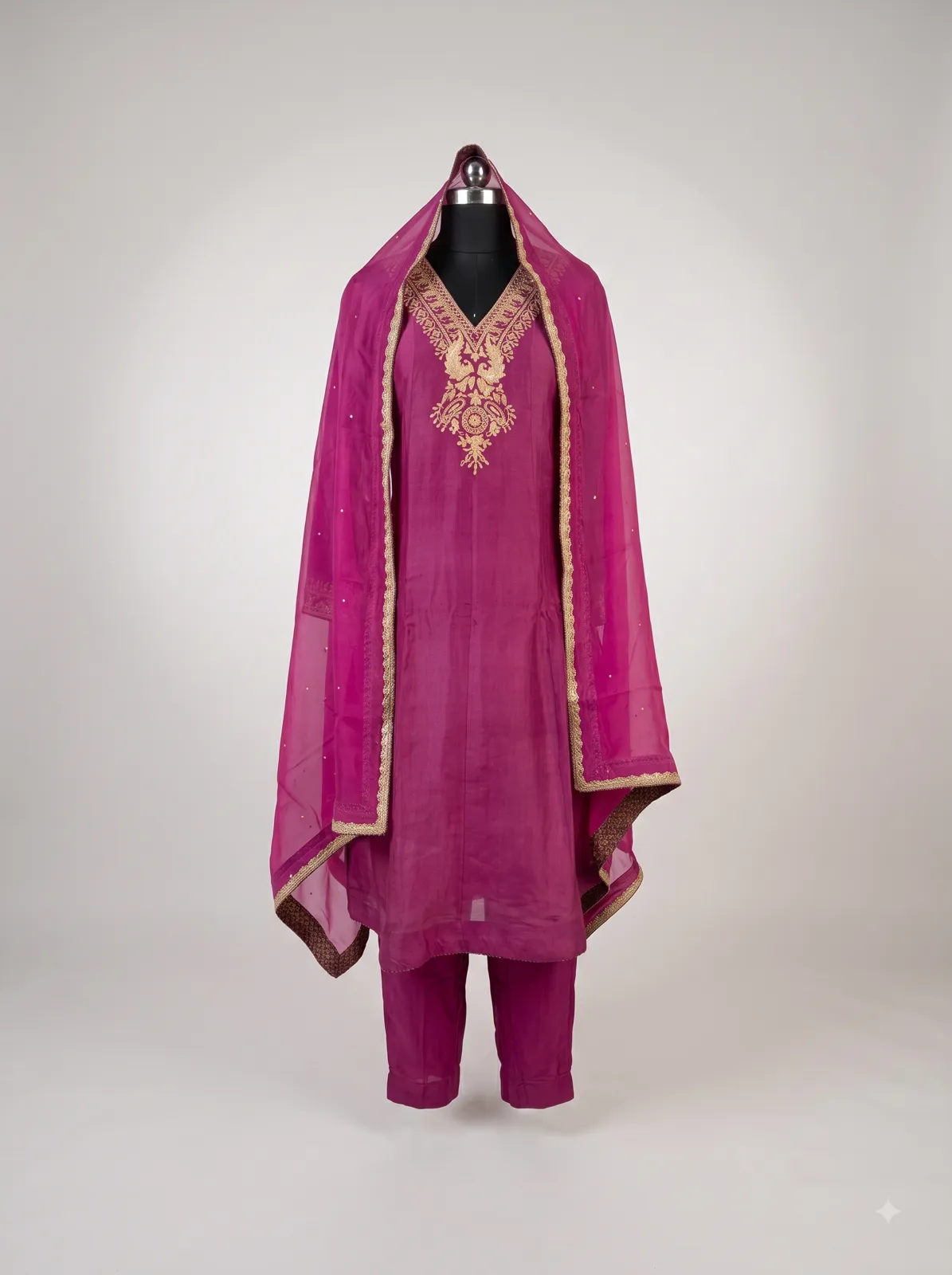The Gulnar Zardozi Suit Set view 3