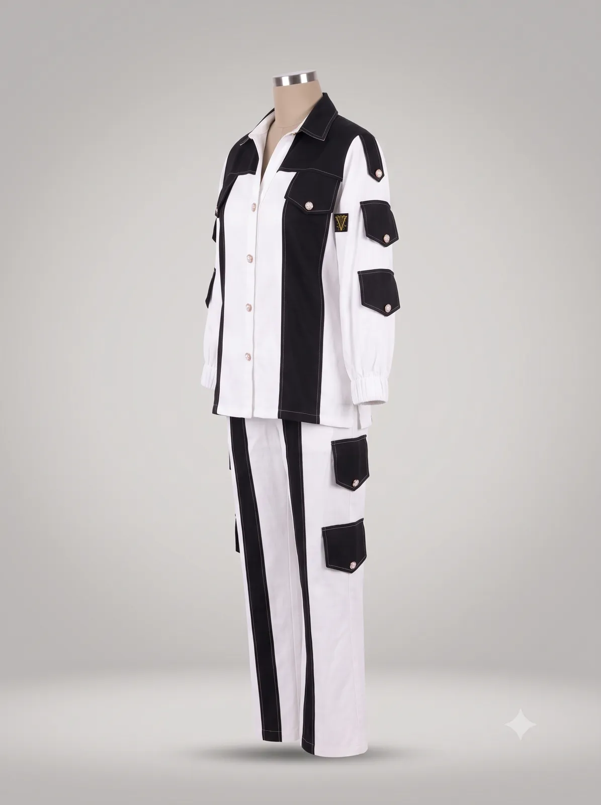 The Monochrome Cargo Utility Co-Ord Set view 2