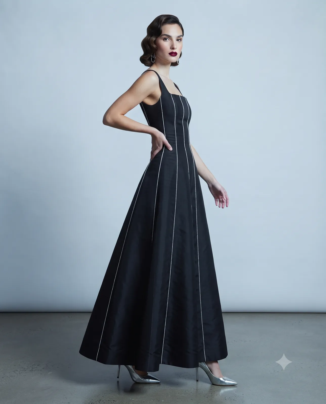 The Sovereign Pinstripe Gown view 2