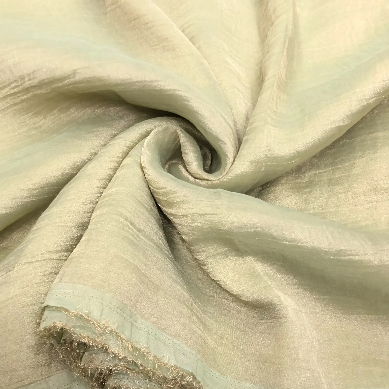 Mint Green Shimmer Salsa Crush — VStitch Fabrics, VStitch by Anjali Nanda