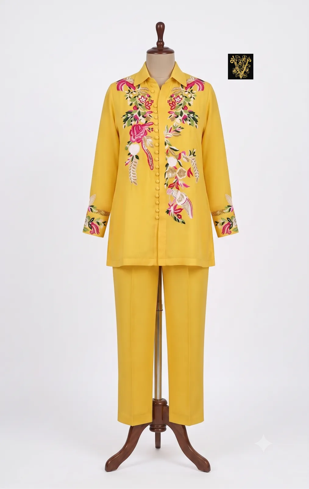 Bloom Floral Embroidered Set — VStitch Co-ord Set, VStitch by Anjali Nanda