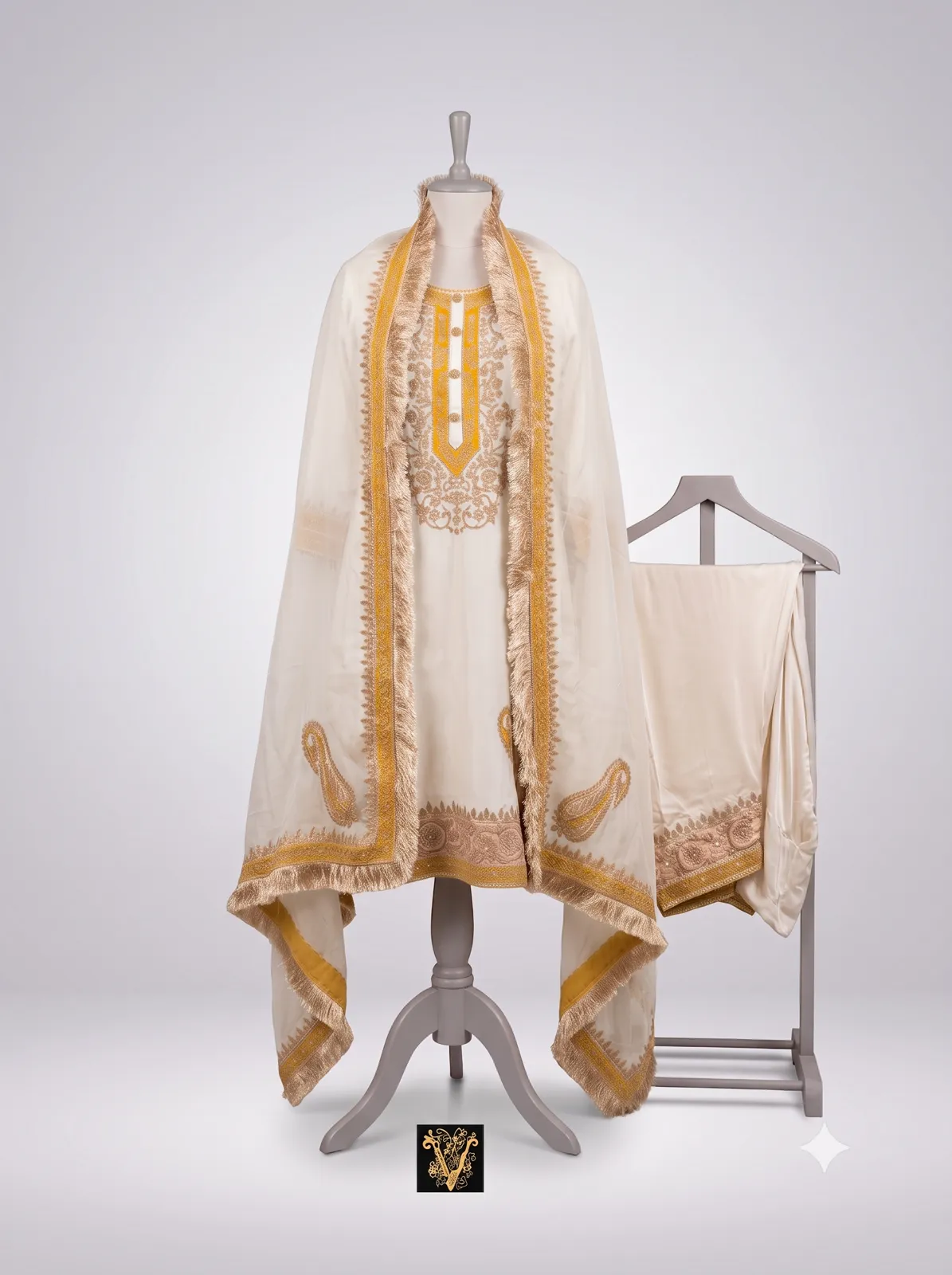 The Ivory Zardosi Heritage Set view 3