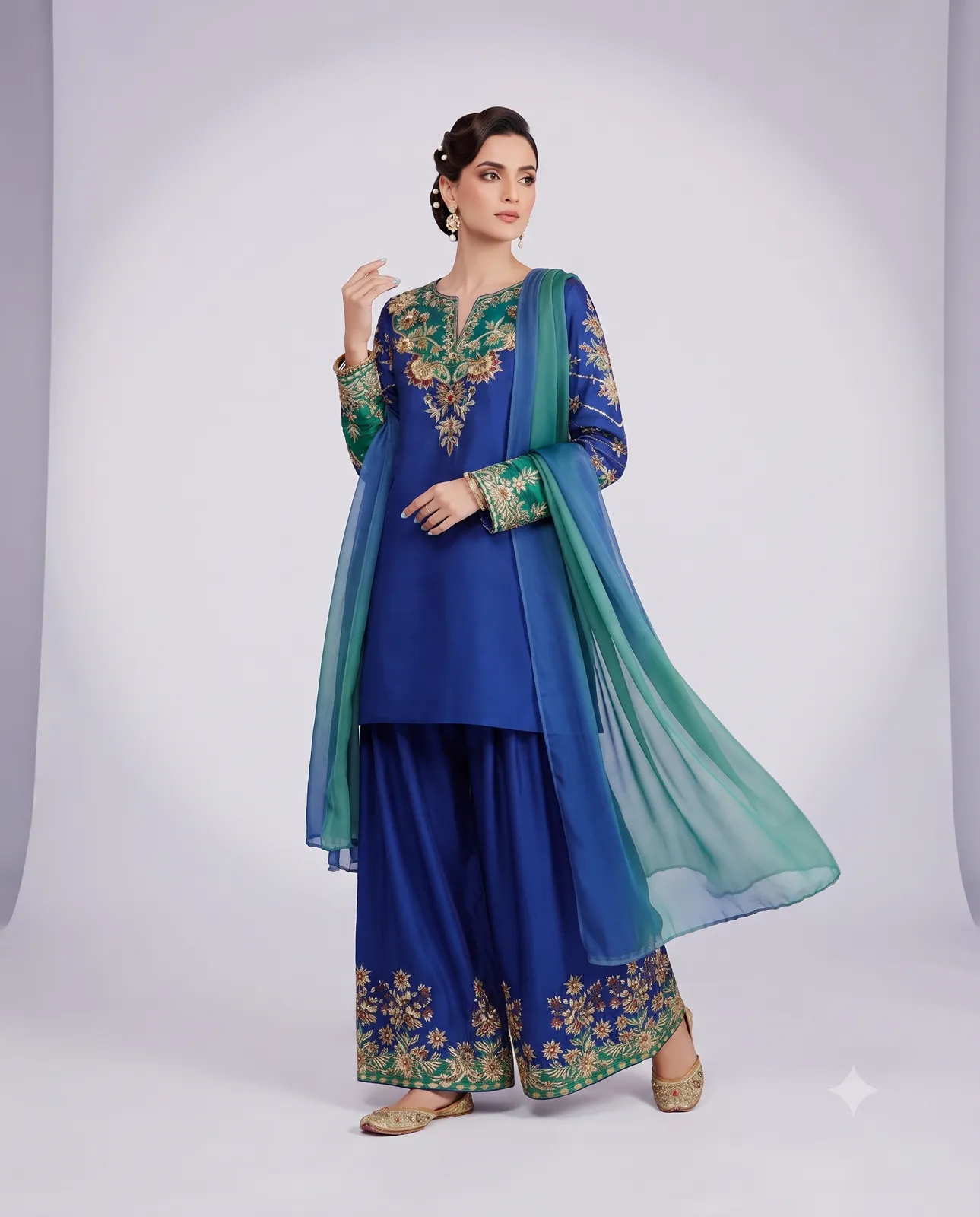 Royal Azure Bloom Ensemble view 2