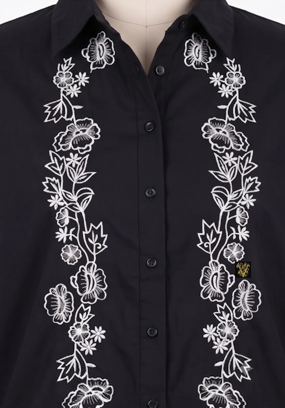 Midnight Bloom Embroidered Co-ord view 2