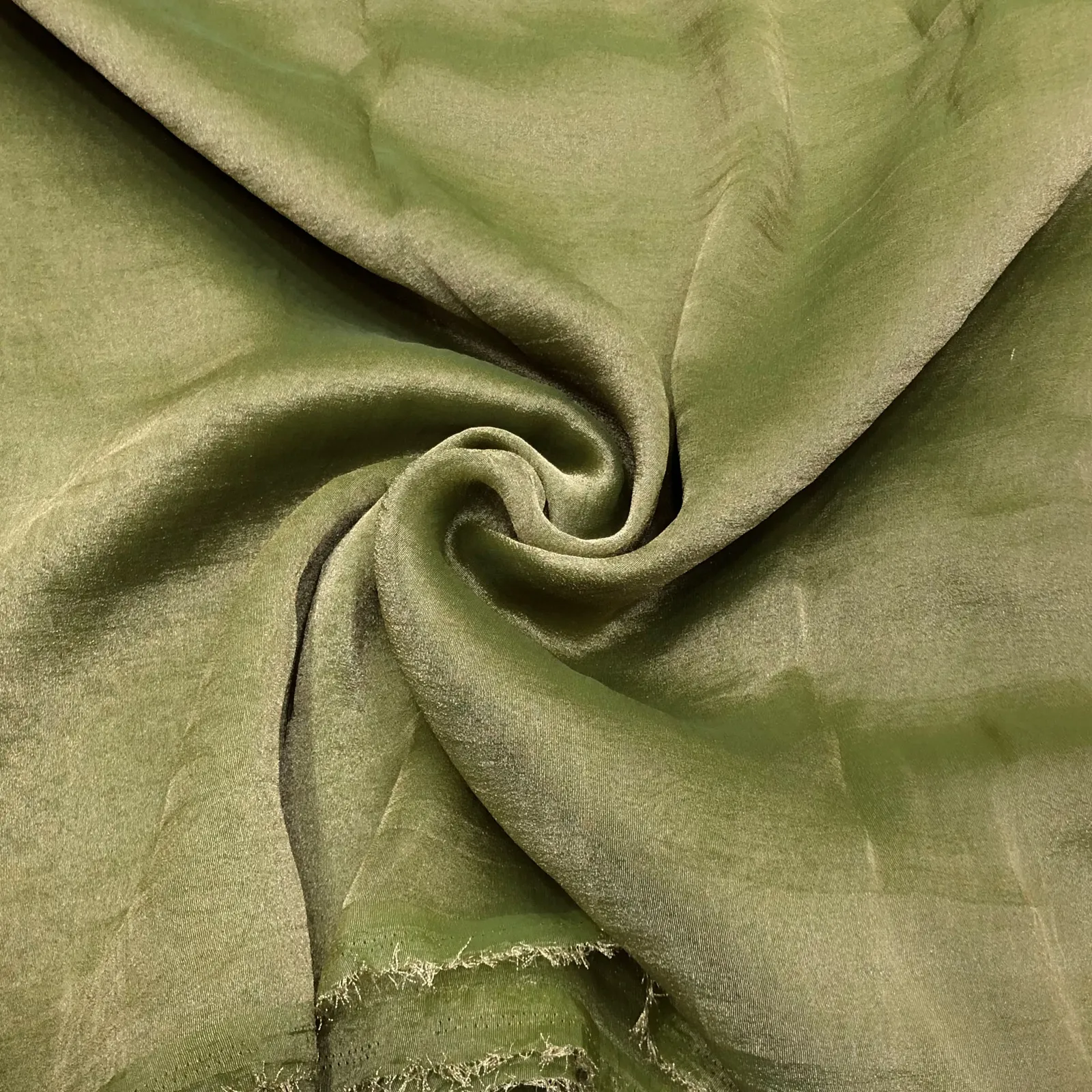 Olive Green Shimmer Tissue — VStitch Fabrics, VStitch by Anjali Nanda